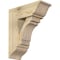 Ekena Millwork Merced Traditional Rough Sawn Bracket w/ Offset Brace, Douglas Fir, 8"W x 20"D x 24"H BKT0806X20X24MRC01RDF - alternate 1